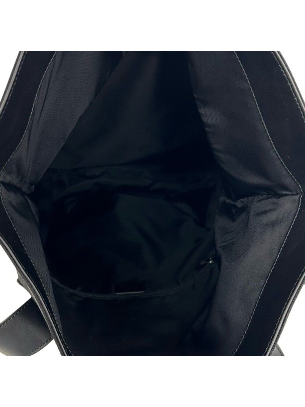 Gucci Sherry Line Web Canvas Leather Backpack Black - Picture 9 of 10